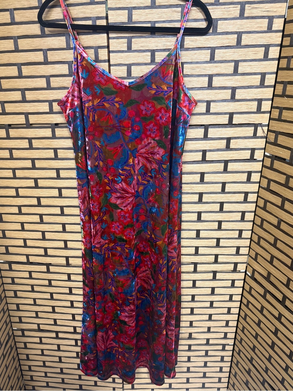 Natural life velvet midi dress size medium